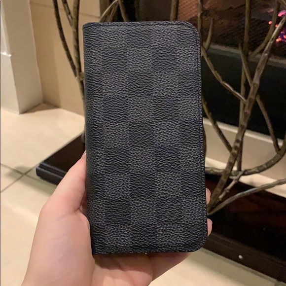 Louis Vuitton Damier Graphite iPhone X/XS Case - Picture 1 of 3